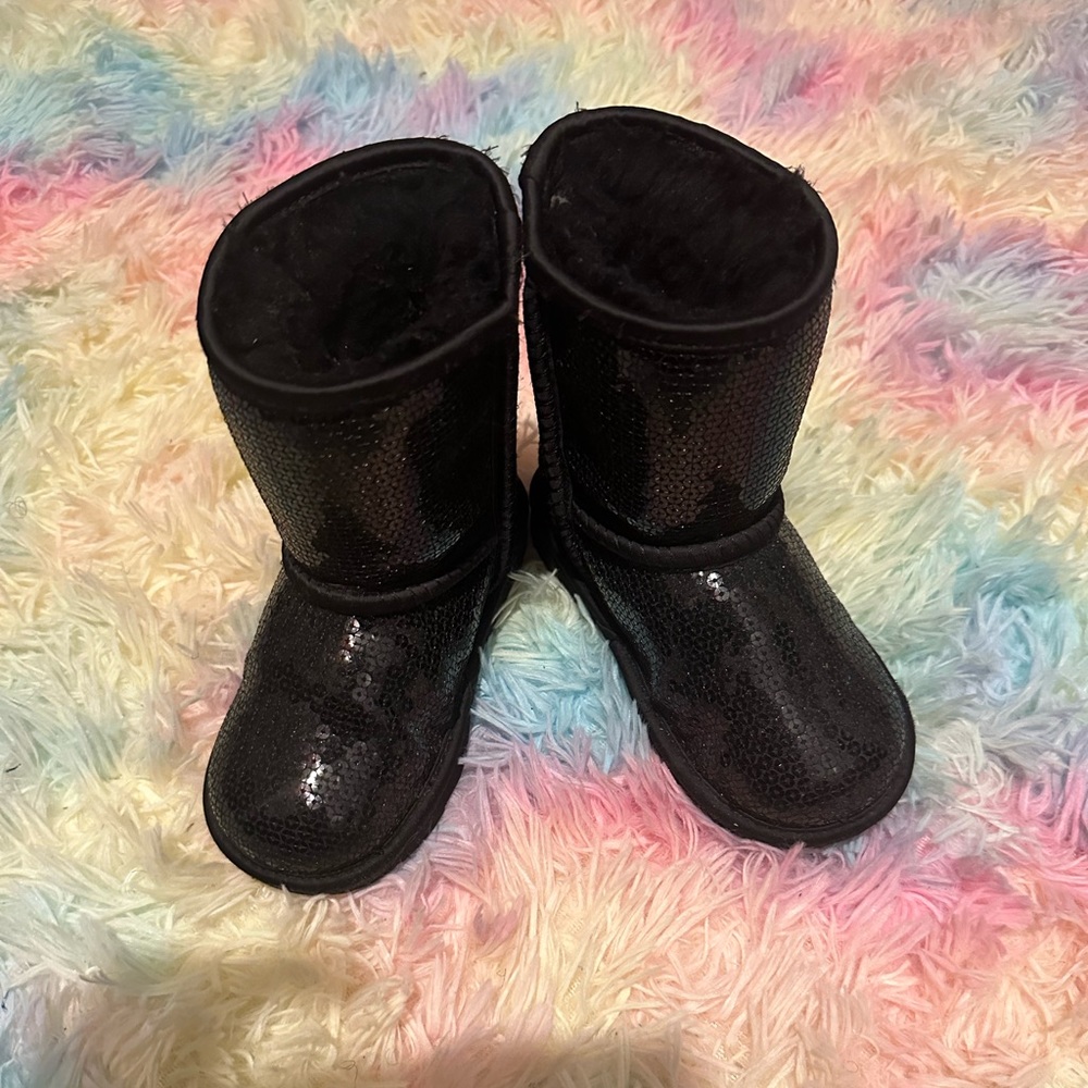 Ugg sequin black boots size 10